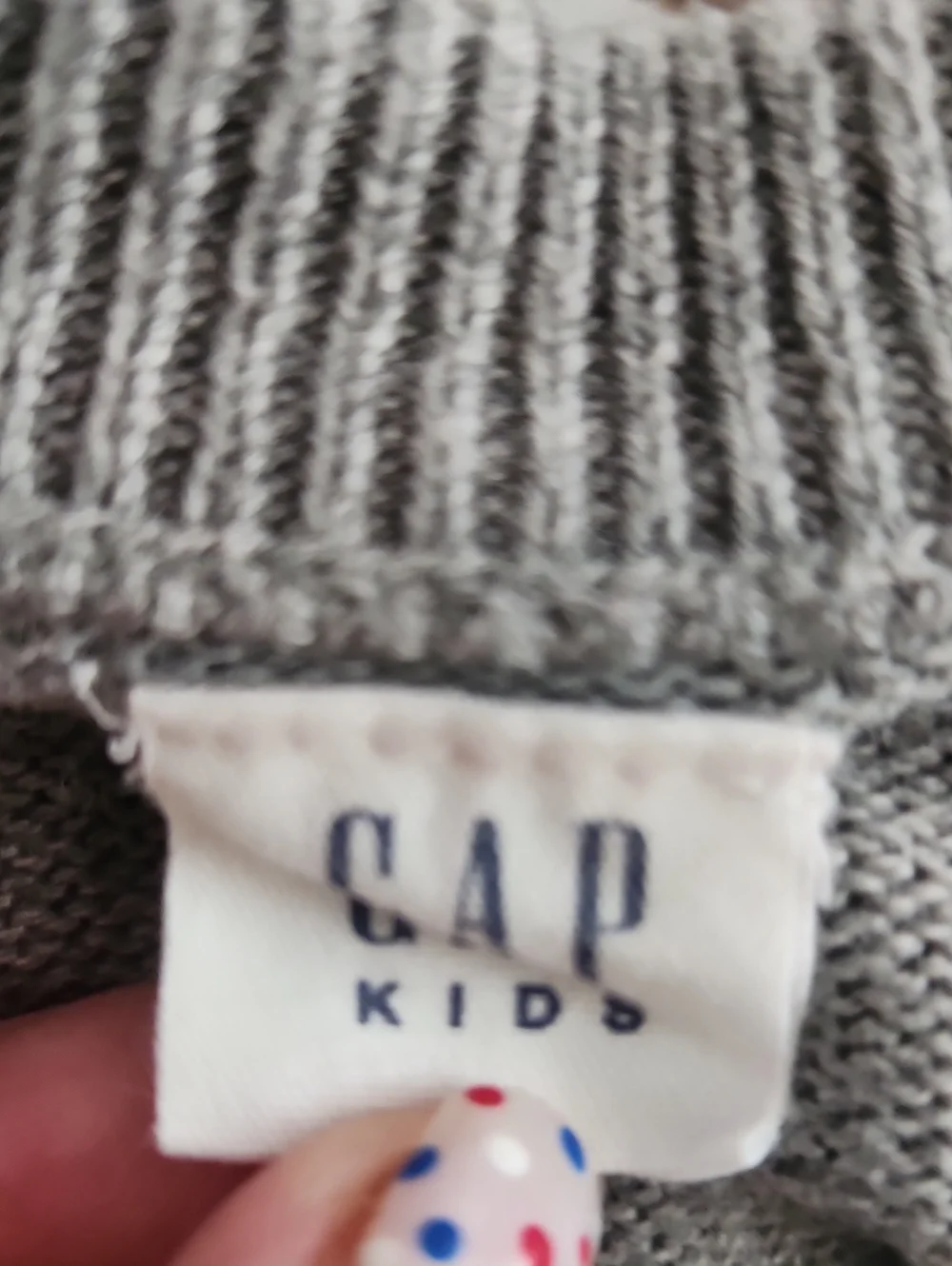 Gap Kids Gray Rainbow Stripe Knit Striped Knit Sweater Dress Medium 8/9